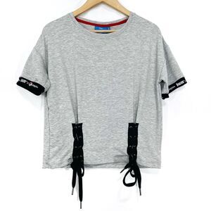 BUM X PEPSI Collab Short Sleeve Lace Up Tee Shirt L